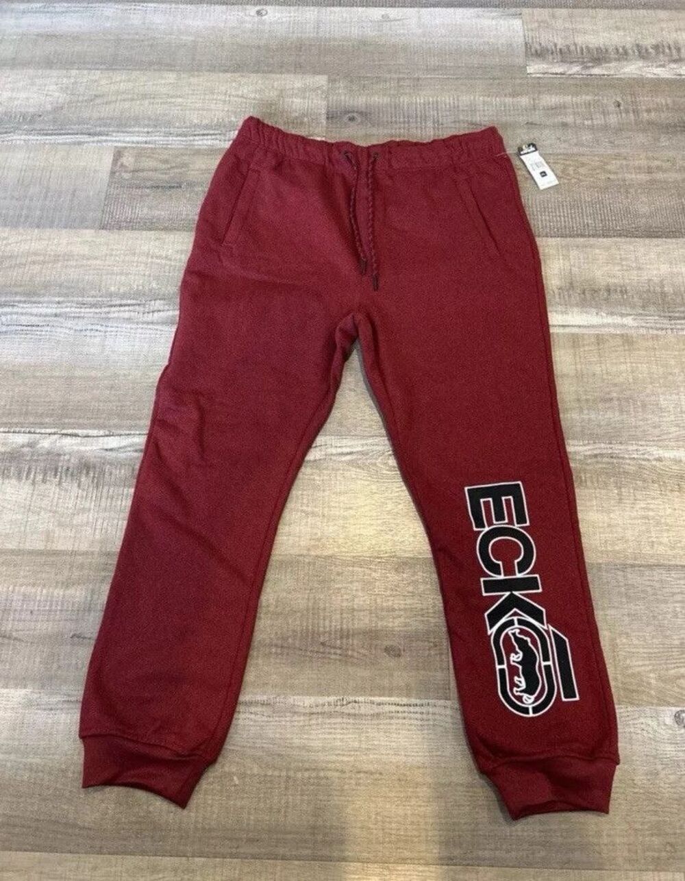 Ecko Unltd Men's Sweatpants Embroidered Felt Logo Fleece Jogger3xl